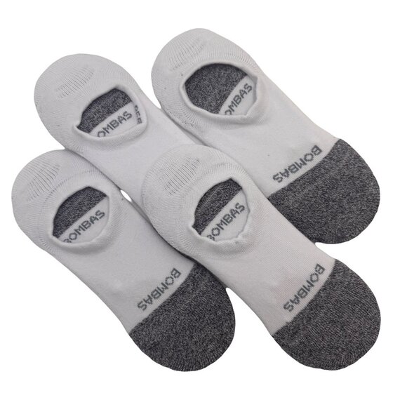 Bombas Men's Cushioned No Show Sock 4-Pack - White - Large - Picture 1 of 1